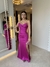 Vestido longo tomara-que-caia / rosa fúcsia - comprar online