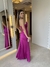 Vestido longo tomara-que-caia / rosa fúcsia na internet