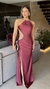 Vestido longo Cecilia - cabernet - comprar online
