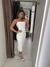 Vestido Midi pedraria - branco - comprar online