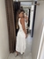 Vestido midi um ombro cetim - branco na internet