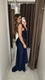 Vestido Longo Mara - Azul marinho na internet