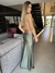 Vestido longo Cecilia - verde oliva - Paula Faria