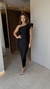 Vestido Midi babado / preto