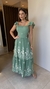 Vestido bordado verde na internet