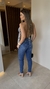 Blusa decote estampa cinza - Paula Faria