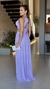 Vestido Longo Tule Kiara - Lilás/Lavanda - comprar online