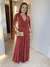 Vestido Longo Ellen terracota - comprar online
