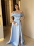 Vestido Longo Isabel azul - comprar online