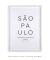 Quadro Cidade de São Paulo - Emoldurei Store