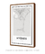 Quadro Decorativo Mapa de Hyères - comprar online