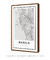 Quadro Decorativo Mapa de Manila - comprar online