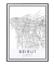 Quadro Mapa de Beirute