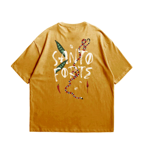 Camiseta Santo Forte (CARAMELO)