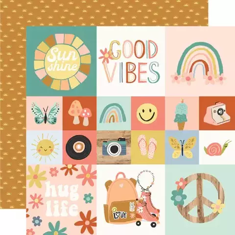 Kit de Papéis Coleção Boho Sunshine da Simple Stories