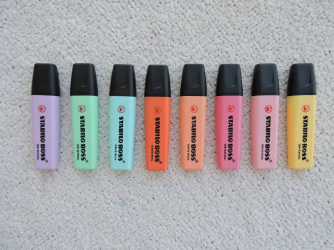 Marca Texto Stabilo Boss tons pastéis unidade