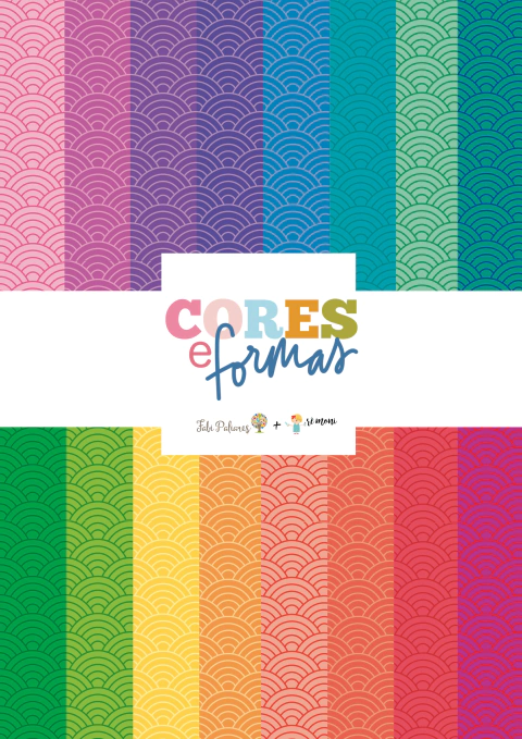 Bloco A4 com 24 papéis decorados Coleção Linda - Fabi Paliares