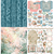 Kit com 8 papéis da Coleção Garden - Carina Sartor - Fabi Paliares Scrapbook e Papelaria