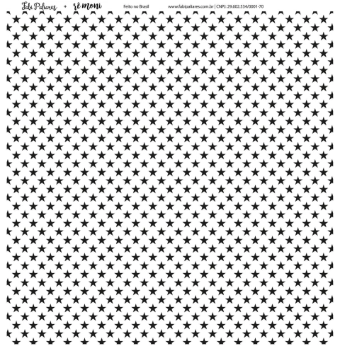 Transparência Estrelas Pretas - Fabi Paliares