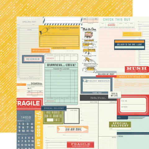 Papel para Scrapbook The Best Part - Coleção For the Record - Simple Stories