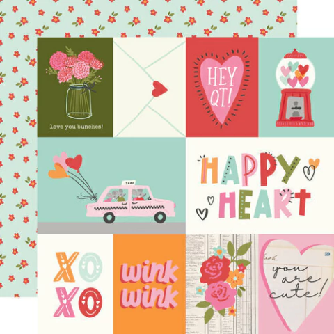 Papel para Scrapbook Elements 2 - Coleção Heartstrings - Simple Stories