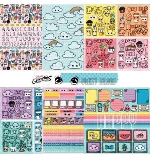Kit com 6 Papéis da Coleção Sweet Kawaii - Goodies - comprar online