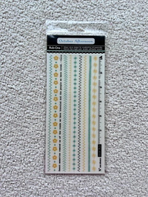 Rub-ons October Afternoon