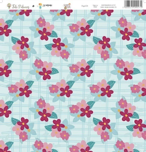 Papel 01 da Coleção Pedro e Nina - Fabi Paliares