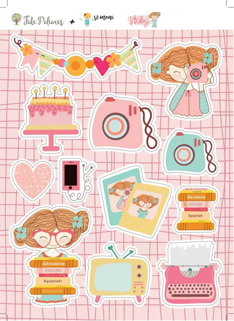 Adesivo Vicky Coleção Vicky - Fabi Paliares