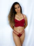 Conjunto de Lingerie Geise Em Renda Sem Bojo com Aro de Sustentação - VERMELHO - MR Closet