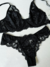 Imagem do Conjunto de Lingerie Ruvy Em Renda Sem Bojo com Aro de Sustentação - Preto