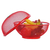 Fruteira Telada Com Tampa De Proteção Ante Mosquito Cesto De Mesa Decorativa - comprar online