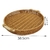 Bandeja Trançada Redonda para Sala de Estar Chá Restaurante Cesta de Armazenamento 38,5x35cm com Alça PVC na internet