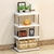 Estante Prateleira Modular Multiuso Organizadora Plástico Inox Com 4 Andares Desmontável - PAPELARIA STORE