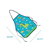 Avental Infantil Dino Escolar 49,5 x 39,5cm Impermeável Leo&Leo - comprar online