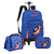 Kit Mochila de rodinhas + Lancheira + Estojo Necessaire Capitão América Vingadores
