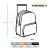 Imagem do Kit Mochila de Rodinhas c/ Alças de Costas + Lancheira + Estojo Rainbow Arco Íris