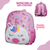 Mochila Bolsa de Costa Unicórnio Escolar Infantil Pequena C/ Bolsos Externos - comprar online