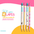 Kit 4 Lápis Escolar Decorado Donut Com Borracha Leonora na internet