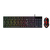 Combo Kit Gamer Teclado Mouse USB Black Iluminação LED PT-Br