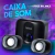 Caixa De Som Para Pc Celular Office Preto Usb Subwoofer - PAPELARIA STORE
