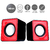 Caixa de Som Usb Office Flow P/ Computador Notebook Estero Alto Falante Diversas Cores