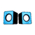 Caixa de Som Usb Office Flow P/ Computador Notebook Estero Alto Falante Diversas Cores - PAPELARIA STORE