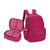 Kit Mochila de Costa GG Com Chaveiro de Pelúcia Bichinho + Estojo Necessaire Up4You