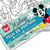 Imagem do Kit Tela de Pintura 22x16 cm + Pincel + 6 Cores Sortidas de 3 ML Infantil com Desenho (Minnie,Mickey,Princesas)