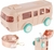 Garrafinha Infantil De Ônibus Divertida 450ml Com Bico De Silicone Garrafa Alta Qualidade Kids