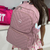 Mochila de Costas com Pompom Premium Escolar Feminina Fashion Faculdade - comprar online