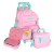 Kit Escolar Mochila Rodinhas + Lancheira + Estojo Feminino Pompom Juvenil Lilás Rosa - comprar online
