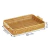 Bandeja para Sala de Estar de Chá para Restaurante Cesta de Armazenamento Trançada 38x25cm com Alça PVC - comprar online