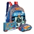 Kit Mochila de Costas Hot Wheels + Estojo Duplo Masculina Infantil + Jogo Dominó